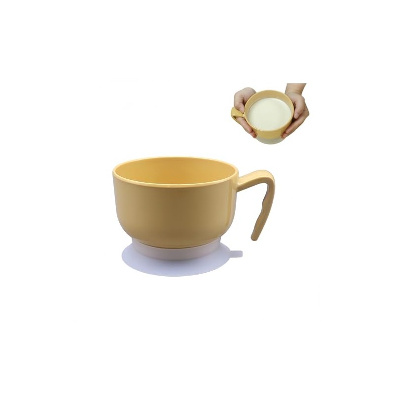 UKYCEORA Adaptive Bowl, Bowl with Suction Cup, Non-Slip Silicone Mowl,