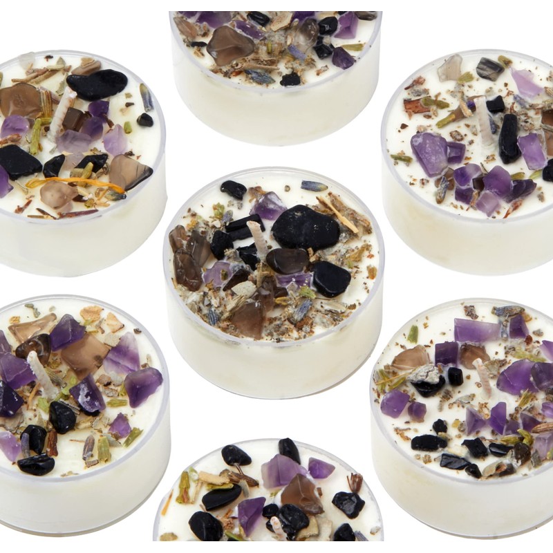 Energy Cleansing Candle by New Moon Beginnings - Crystal &