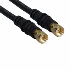 Kentek 3ft Screw On F-Type RG-6/U Composite Audio/Video AV Cable for HD Cable TV