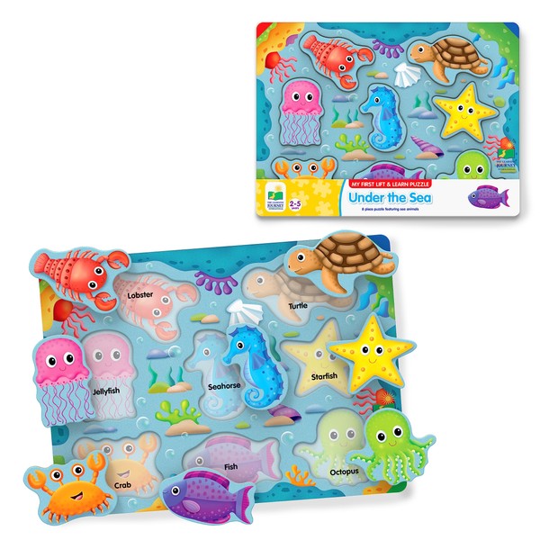 The Learning Journey: Under The Sea Lift & Learn - 26 Piece Puzzle - Ocean Friends Puzzles for Toddlers - Preschool Games & Activities for Preschool Games & Activities for Children Ages 2-5 Years