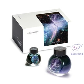 Colorverse Fountain Pen Ink Blue Butterfly Nebula 65ml & NGC 6302 15ml Dye-Based Ink Special Ink