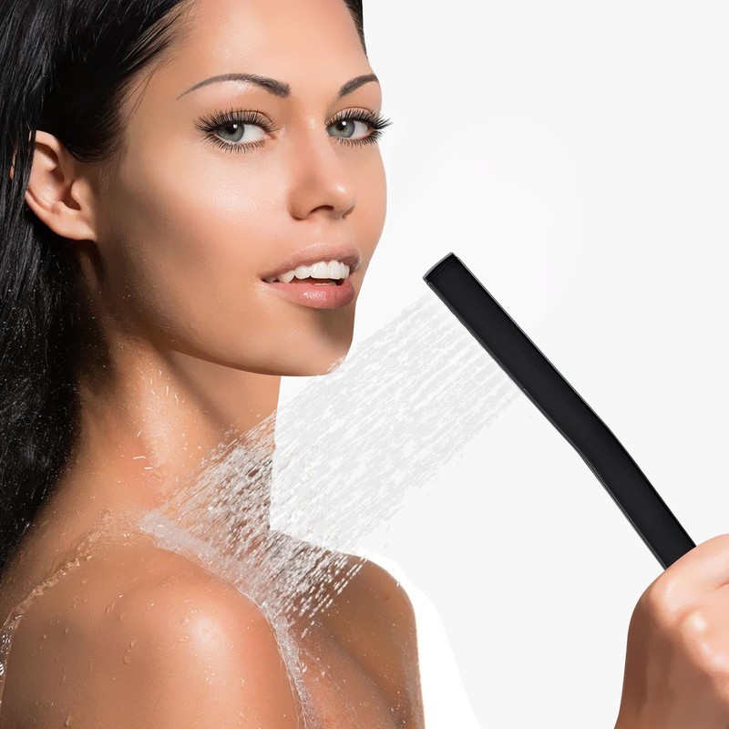 ZGZJWZ Handheld Shower Head，High Pressure Black Shower Head,Water Saving Detachable
