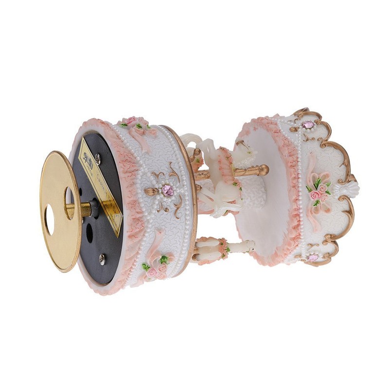 Laxury 3-horse Carousel Music Box Mp333,Tune is Carrying You from