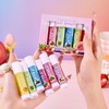 Fruit Flavor Lip Balm Set, 6 Counts/set Moisturizing Lip Balm,