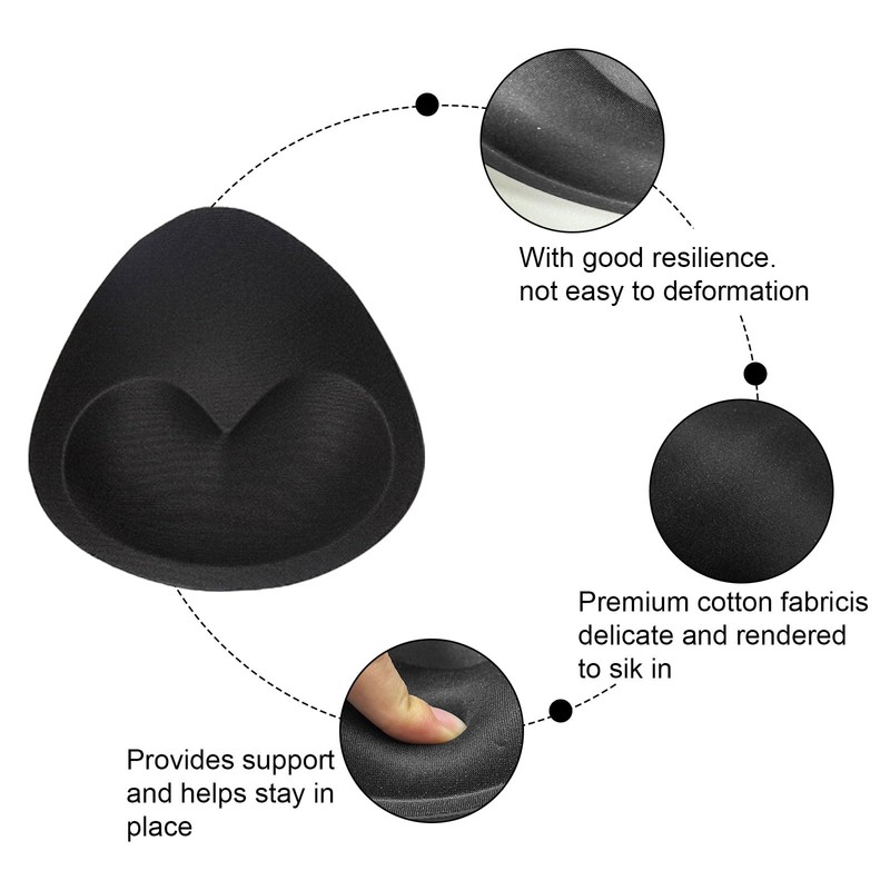 UILYNIU 3 Pairs of Bra Inserts, Bra Inserts, Removable Sports