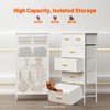 YILQQPER Tall Dresser for Bedroom with 6 Fabric Drawers, Chest