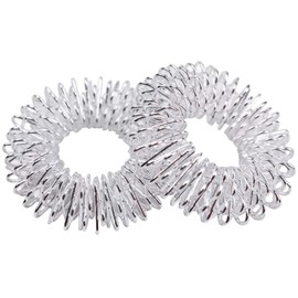Pack of 2 Massage Rings for Fingers Made of Stainless Steel Acupressure Ring Promotes Blood Circulation