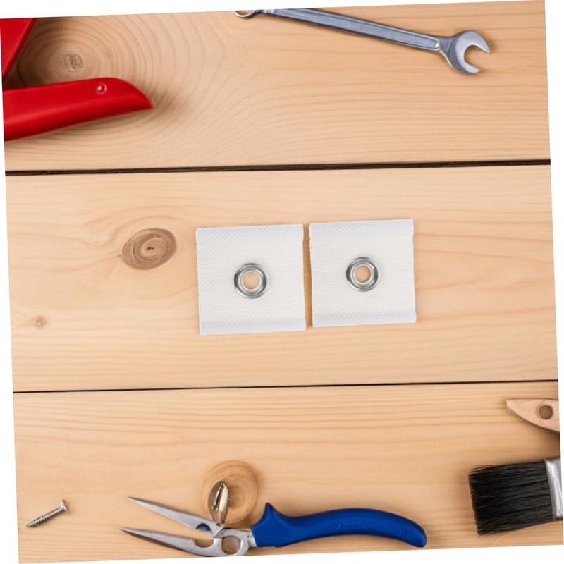 Gatuida 8pcs Rv Awning Rail Eyelet Hardware Compact Lightweight Piping