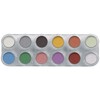 Grimas Pearl Eyeshadow / Blush Shiny Palette P1, Shimmering Tones