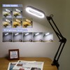 Drdefi 10X Square Magnifying Glass with Light and Stand, Real