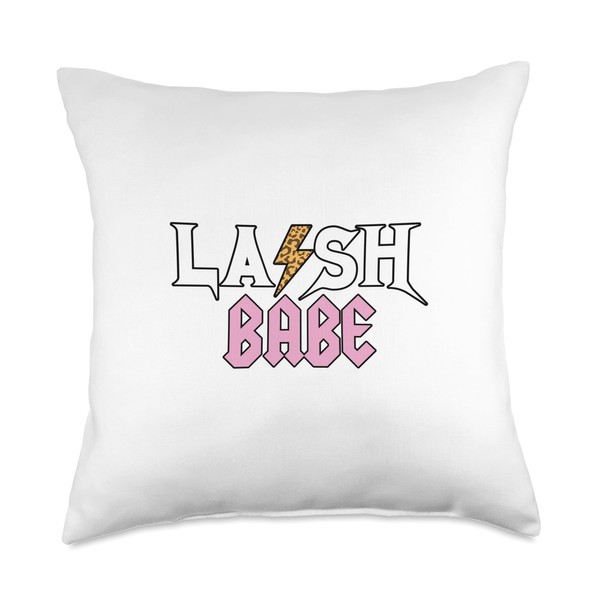 Lash Babe Lash Artist Eyelash Lash Tech Lash Throw Pillow