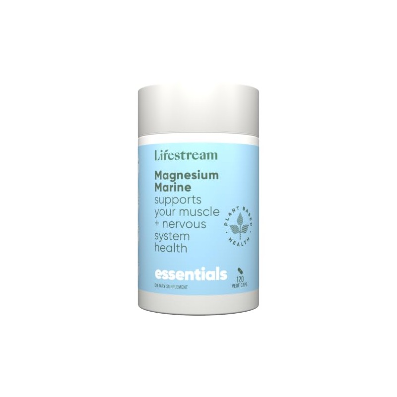 Lifestream Natural Magnesium Capsule - Pack of 120 Capsules