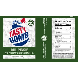 Vegan Popcorn Seasoning 6 Pack, Dill Pickle, Keto Friendly, Gluten Free Popcorn Seasoning, Popcorn Seasonings Powder For Home & Gift- Pack of 6