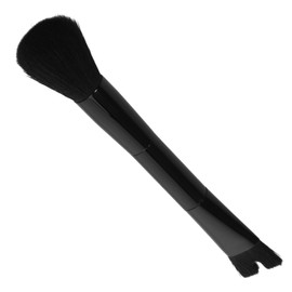BIUDECO 1pcs Double Ended u Shaped Nose Contour Brush Precision Makeup Tool for Highlighting and Blending Portable Face Brush for Foundation and Concealer for Travel Black