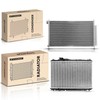 A-Premium Engine Coolant Radiator & A/C Condenser Cooling Kit Compatible