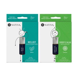 Nativa 5  MENTA RELIEF  INCIENSO DEEP CALM Roll On - 2Pack  Aromaterapia Portable Crea un momento de relajacin  Libera la Tensin y y reconforta el... 