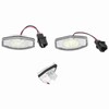 Pair of LED License Plate Lamp White Light 34100S0A013 Fit