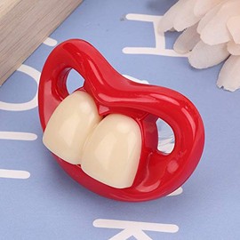 Alomejor Chupete de Bebé de Silicona Grado Alimenticio, Diseño Plano, 7x4x4 cm, Suave y Seguro