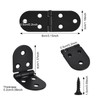 Emperoch 4 Pcs Flip Hinges with Screws, 80 x 30
