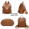 shepretty Women's Backpack, Anti-Theft Shoulder Bag, Multifunctional School Bag Leather,