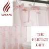 Luxape Luxape Bow Shower Curtain, Coquette Handcrafted Bow Tie Bath