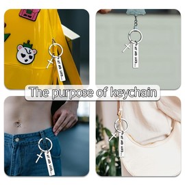 Bible Verse Gifts for Goddaughter Godson First Communion Gift Keychain for Mom Dad Christian Birthday Gifts for Sister Friend Baptism Christmas Gifts for Women Men Spiritual Motivational Gift Ideas