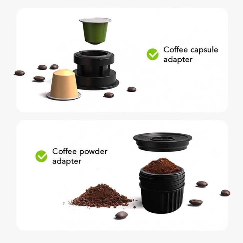 BeanzTrip Portable Electric Espresso Machine, Travel Coffee Maker for Camping,