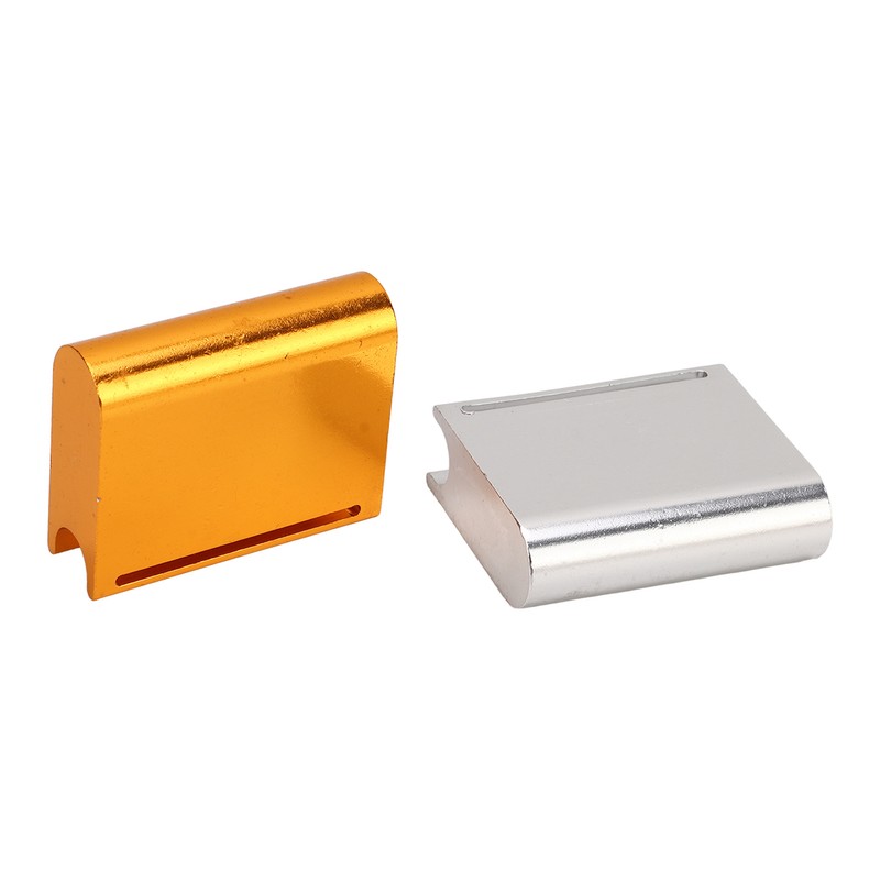 2pcs Leather Edge Slicker Gold Silver Aluminium Alloy Leather Trimming