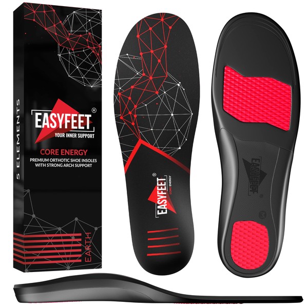 {New 2023} Premium Anti-Fatigue Shoe Insoles - High Arch Support Insoles - Shoe Inserts Orthotics Men Women - Relief Plantar Fasciitis Heel Arch Feet Pain Flat Feet - Work Boot Sneakers Hiking Shoe