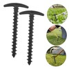 BUGUUYO 10pcs High Strength Plastic Tent Pegs Lightweight Camping Stakes