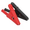 10pcs Electric Test Clip Brass Red Black 4mm/0.2in Hole 20mm/0.8in
