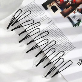 Tustao 12 Pcs Vintage Hair Pins Mini Black Bobby Pins Fashion BB Clip Invisible Bangs Clip Small Bobby Pins for Women and Girls Decorative Wedding Dainty Accessories Headwear