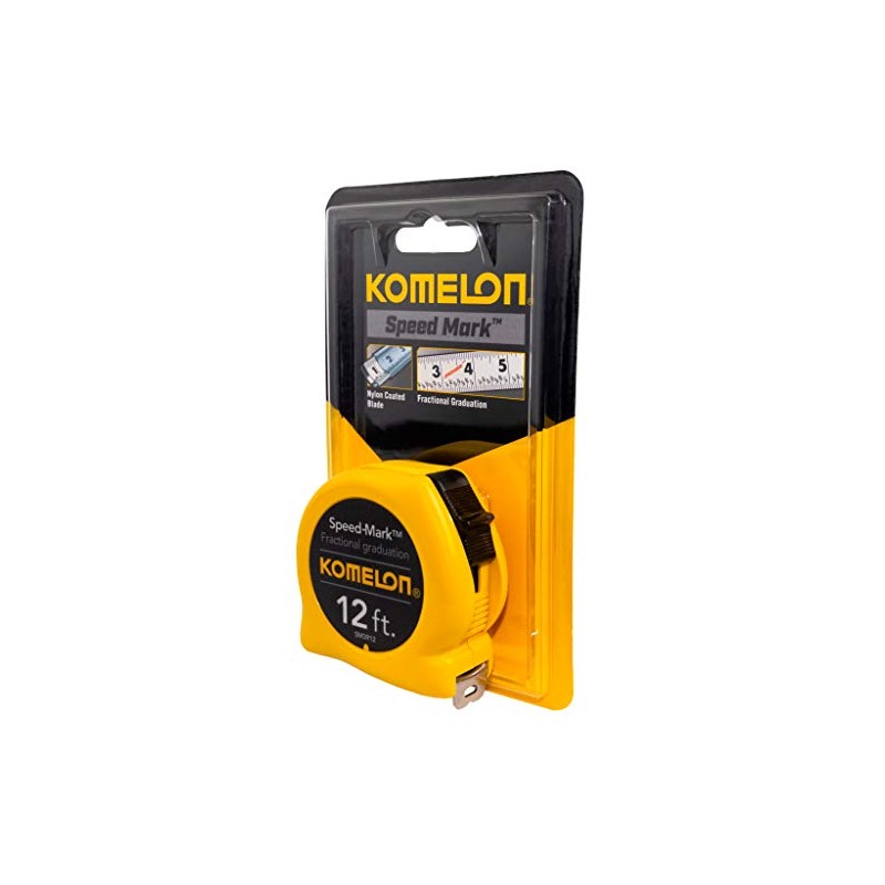 Komelon SM3912 Speed Mark Acrylic Coated Steel Blade Tape Measure
