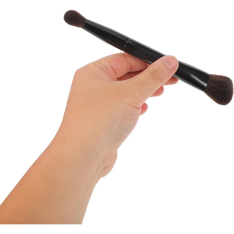 Brocha de Maquillaje Doble HOLIDYOYO KD624S2500IY Negra de Precisión 2