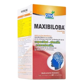 Cmd Laboratorio Maxibiloba 60 Comprimidos Acido Glutámico Y Calcio Cmd