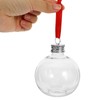 Veemoon 10pcs Christmas Empty Juice Bottles Bulb Clear Fillable Candy