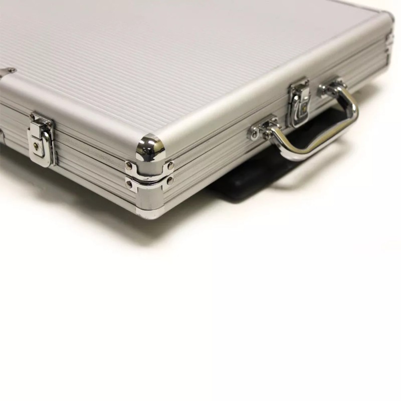 1000 Count Rolling Aluminum Poker Chips Set Storage Case New