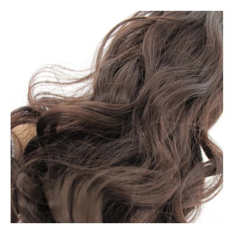 EVER HAIR Coleta Postizo 100% Fibra Human Touch Ondulada 28
