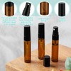 Zhehao 50 Pcs Mini Spray Bottles 5 ml Clear Glass