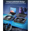 MOUNTUP RGB Laptop Cooling Pad for 13-19 Inch, Max 3500RPM