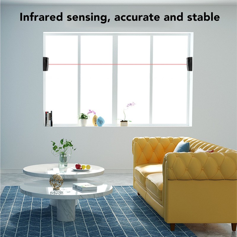 Wireless Infrared Security Motion Detector Waterproof Single Beam Body Detector