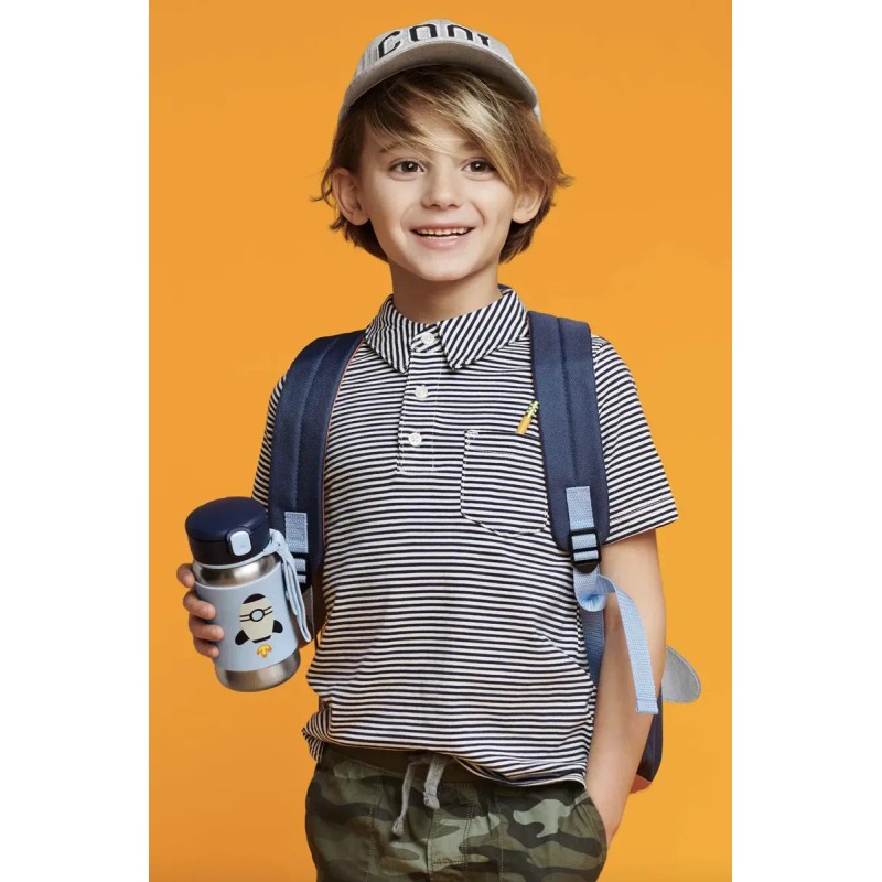 Vaso Termo Infantil Popote Acero Inoxidable Skip Hop® 350ml Azul