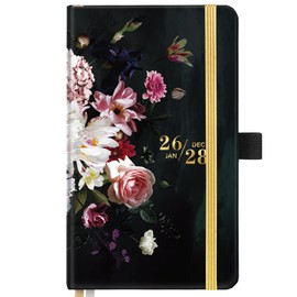 2026-2028 Pocket Planner/Calendar - JAN. 2026 - DEC. 2028, 3.8" x 6.4", 3 Year Monthly Pocket Planner/Calendar, Monthly Calendar with 61 Note Pages, Pen Holder, Elastic Closure, Bookmark