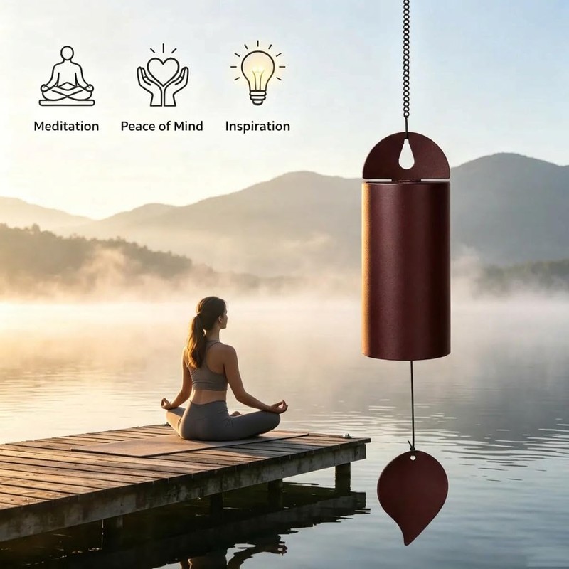 Large Deep Tone Wind Chimes for Outside, Metal Wind Bell