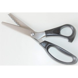 HONGBE Fabric Pinking Scissors with Scallop Edge. Perfect for Tailoring and Dress Makers