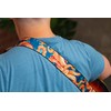 Levy's Leathers Guitar Strap MPD2-117 Prints Polyester With Leather Ends