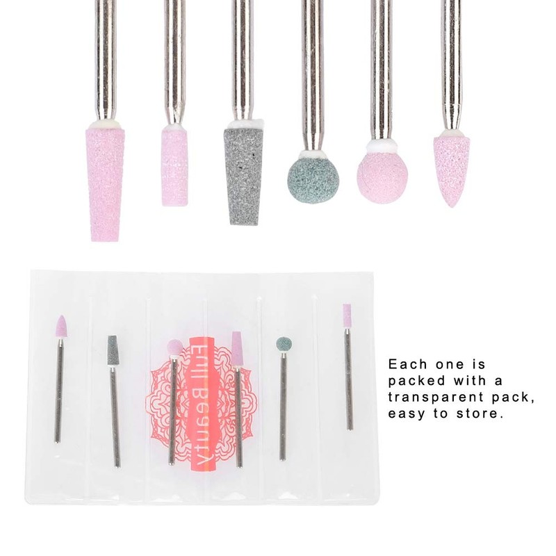 Stainless Steel Nail Drill Bit Accessory Manicure Nail File Drill