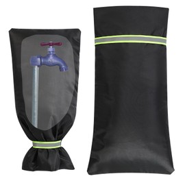 BANGIE Spigot Covers Winter Insulated, Outdoor Faucet Covers Freeze Protection, 420D Industrial Oxford Waterproof Pipe Cover Against Severe Snow and Intense Sun (13" W x 25" H)