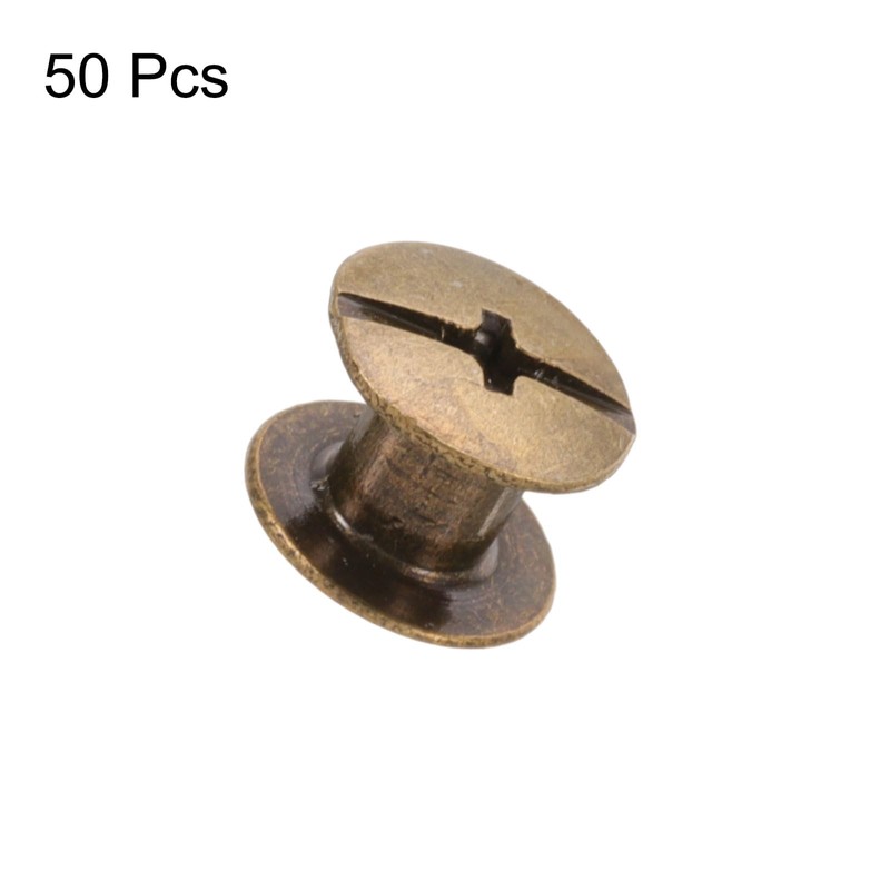 sourcing map 50set M5 x 4mm Chicago Screw Metal Phillips
