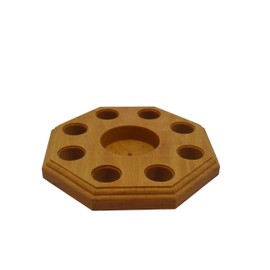 Elite Wine Racks Lighted Octagon Display for Blanton's Horse Cork Stoppers- Choice of Several Woods and Finishes- Blantons- Buffalo Trace (Goiabao)